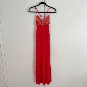 Elegant Red Maxi Dress